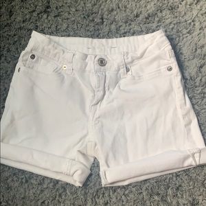 White short jeans shorts